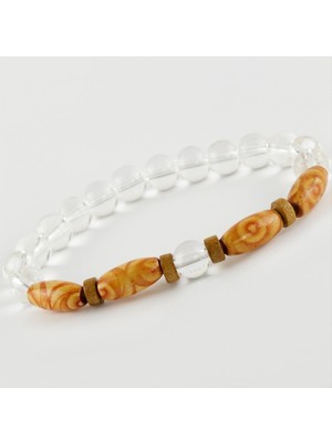 SHC4200 Kuvars Ahşap Yeni Sezon Doğaltaşlı Bileklik