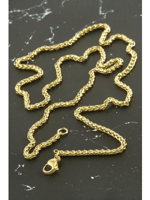 SHC4200 Iç Içe Zincir Çelik Kolye 55 cm