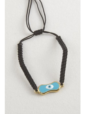 SHC4200 Oval Nazar Makrome Örgülü Bileklik