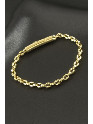 SHC4200 Ters Düz Zincir Lüks Çelik Bileklik