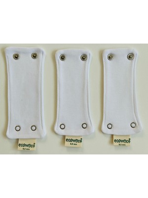 Ecowoco Organik Pamuk Body Uzatma Aparatı 2 Çıtçıtlı (8,5 Mm) 3 Adet
