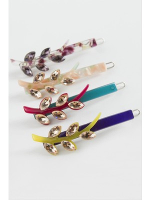 SHC4200 Yaprak Taşlı Klipsli Toka