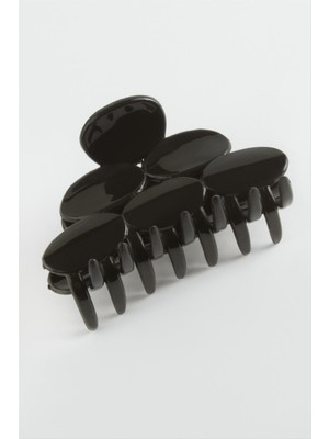 SHC4200 Oval Düz Siyah Renkli Mandal Toka 9 cm