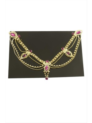 SHC4200 Oval Şerit Taşlı Alınlık