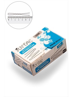 SHC4200 Siyah Topuzlu Kalın Firkete 150 Adet