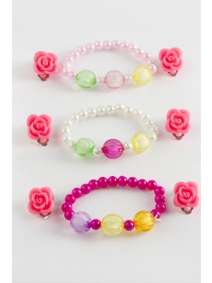 SHC4200 Bileklik Gül Pens Toka 3 Adet