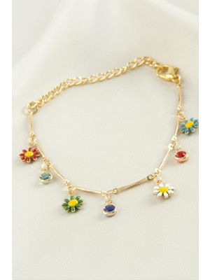 SHC4200 Papatya Taşlı Mineli Bileklik