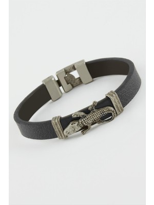 SHC4200 Timsah Suni Deri Bileklik