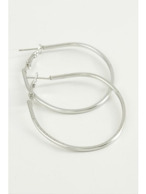 SHC4200 Oval Halka Küpe 4,5 cm