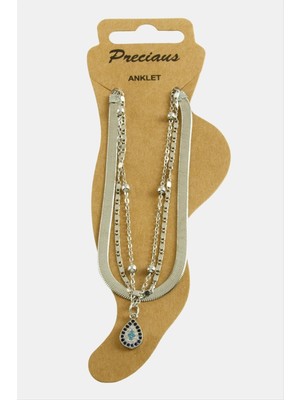 SHC4200 Oval Zirkon Taşlı Lüks Halhal