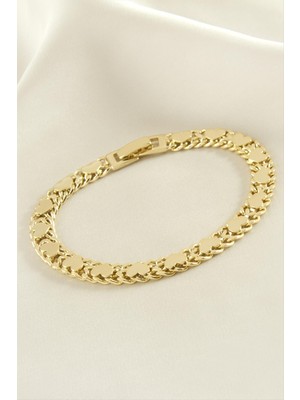 SHC4200 Xuping Kalp Lüks Çelik Bileklik