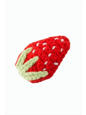 SHC4200 Çilek Işlemeli Örgülü Çıtçıtlı Toka