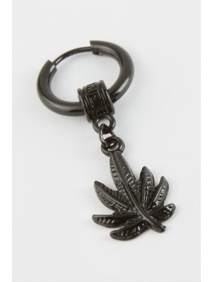 SHC4200 Yaprak Erkek Çelik Küpe