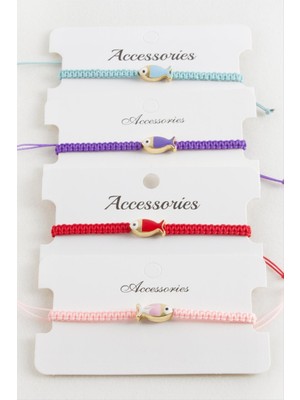 SHC4200 Balık Mineli Makrome Örgülü Bileklik