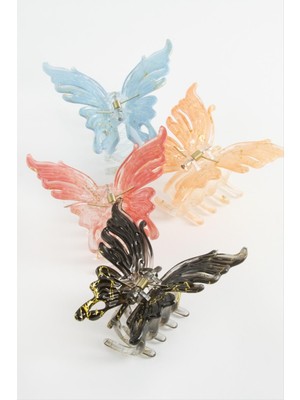 SHC4200 Kelebek Renkli Mandal Toka 9 cm