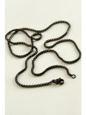 SHC4200 Kare Zincir Çelik Kolye 45 cm