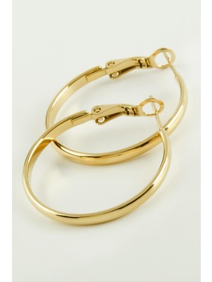 SHC4200 Halka Lüks Çelik Küpe 2,8 cm