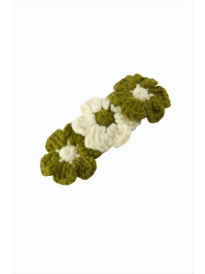 SHC4200 Çiçek Işlemeli Örgülü Çıtçıtlı Toka