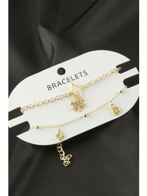 SHC4200 2 Adet Kartanesi Zincir Bileklik