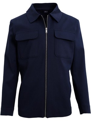 Uki Lacivert Comfort Fit Ceket Mont