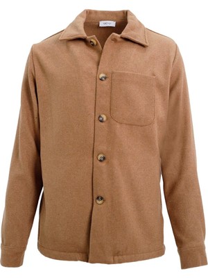 Uki Camel Comfort Fit Gömlek Ceket
