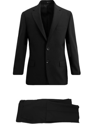 Uki Siyah Mono Yaka Klasik Takım Elbise