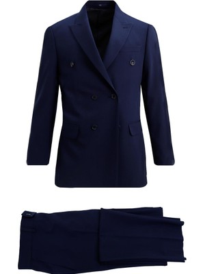 Uki Lacivert Kruvaze Takım Elbise