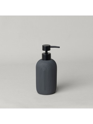 Linens Lızzy 7,6X17,5 cm Sıvı Sabunluk Antrasit