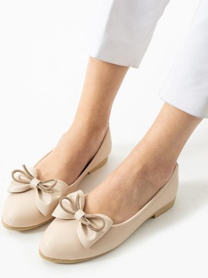 Redtan Kadın Ortopedik | Trend | Günlük Babet | Hafif | Rahat | Fiyonklu Ev ve Ofis Ayakkabısı