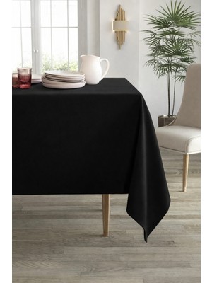 Taç Kadife Dokulu Leke Tutmaz Masa Örtüsü | Şık ve Dayanıklı Modern Masa Örtüsü