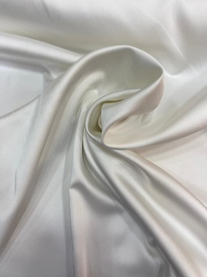 Dantelistan Asetat Saten 02 Kırık Beyaz 150 cm Top (20 Metre)