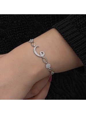 Erseyy 925 Ayar Gümüş Vav Kadın Bileklik