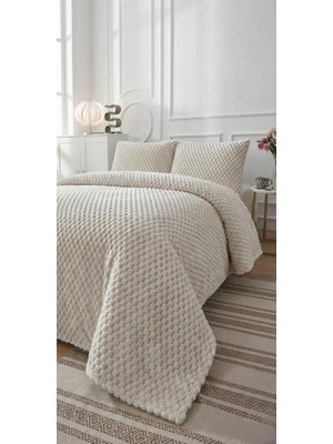 Altınpamuk Soft Mini Çift Kişilik Yatak Örtüsü 260X240 Krem
