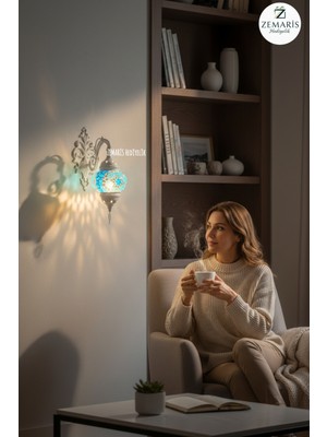 Zemaris Hediyelik Beyaz Renk Aplik