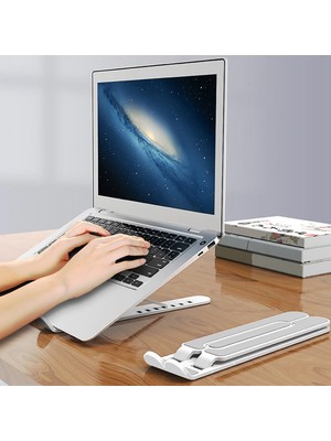 Ayder Timya Ayarlanabilir Plastik Dizüstü Destek Tabanı Katlanabilir Taşınabilir Laptop Sehpası Yükseltici (Timya/Go1395)  199206