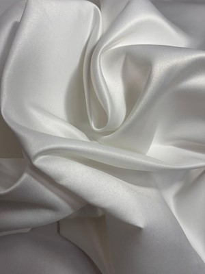 Dantelistan Mat Saten 02 Kalın Kırık Beyaz 320 cm Top (20 Metre)