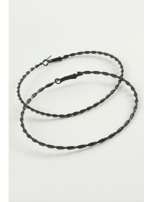 SHC4200 Burgulu Metal Halka Küpe 8-9-10 cm