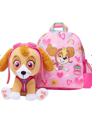 Smiggle Smıggle Paw Patrol Lisanslı Teeny Tiny Çocuk Sırt Çantası – Çıkarılabilir Peluş Oyuncaklı, Pembe