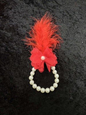 SırmalıHome Bekarlığa Veda Için 10 Adet Tüylü Incili Nedime Bilekliği Kırmızı Kına Gecesi Bride To Be Nişan