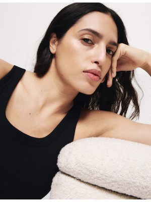 Marks & Spencer Pamuk Karışımlı Secret Support™ Sütyenli Atlet