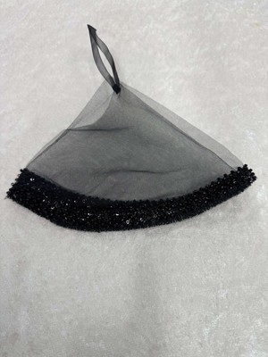 SırmalıHome Kına Geceleri Için Özel Nakışlı Siyah Boncuklu Gelin Halay Mendili Bride Nedime Kıne Gecesi Nişan