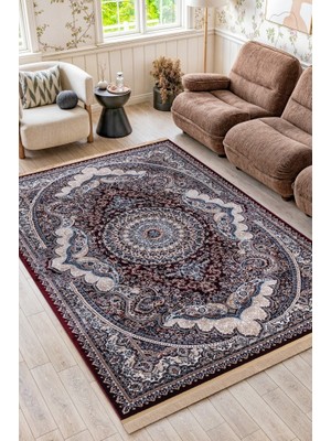 Adalizza Doğu’nun Rüyası Mistik ve Zarif Bir Çağrışım Geleneksel Iran Halısı Desenli Kırmızı Tonlarda Halı