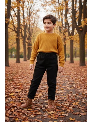 FullaModa Beli Lastikli Baggy Erkek Çocuk Pantolon