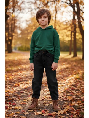 FullaModa Beli Lastikli Baggy Erkek Çocuk Pantolon