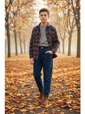 FullaModa Beli Lastikli Baggy Erkek Çocuk Pantolon