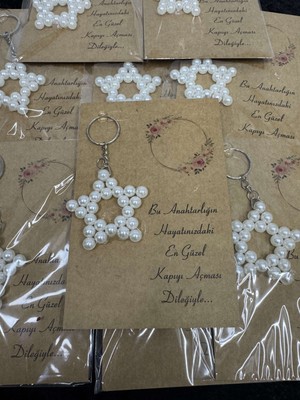 SırmalıHome Kına Geceleri Için Özel Yazılı 10 Adet Kahve Anahtarlık Hediyelik Nikah Nişan Berkarlığa Veda