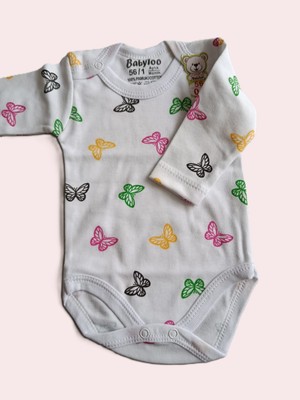Bulut Anne ve Çocuk Uzun Kollu Çıtçıtlı Body %100 Pamuklu Desenli /renkli Erkek ve Kız Bebek Unisex Tasarım Çıtçıtlı Yaka