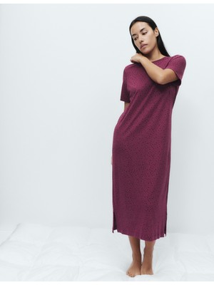 Marks & Spencer Pamuk-Modal Karışımlı Desenli Gecelik