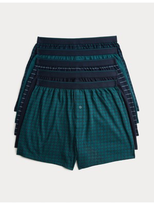 Marks & Spencer 5’li Saf Pamuk Cool & Fresh:trade_mark: Jersey Boxer