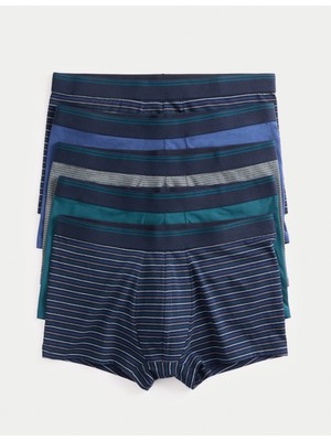 Marks & Spencer 5’li Pamuk-Karışımlı Cool & Fresh Çizgili Hipster